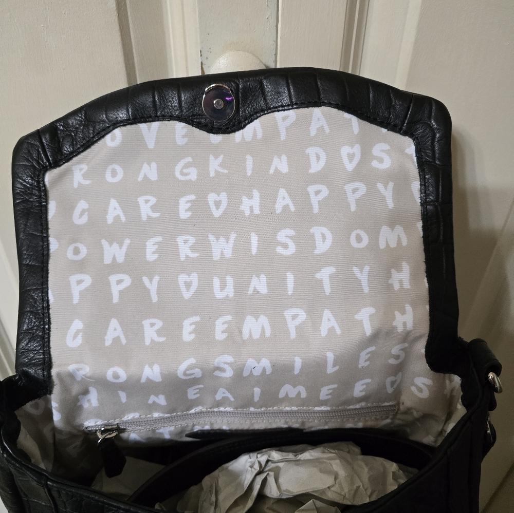 Aimee Kestenberg Leather Fifth Avenue Bag/Color: Black Croco - Picture 9 of 16